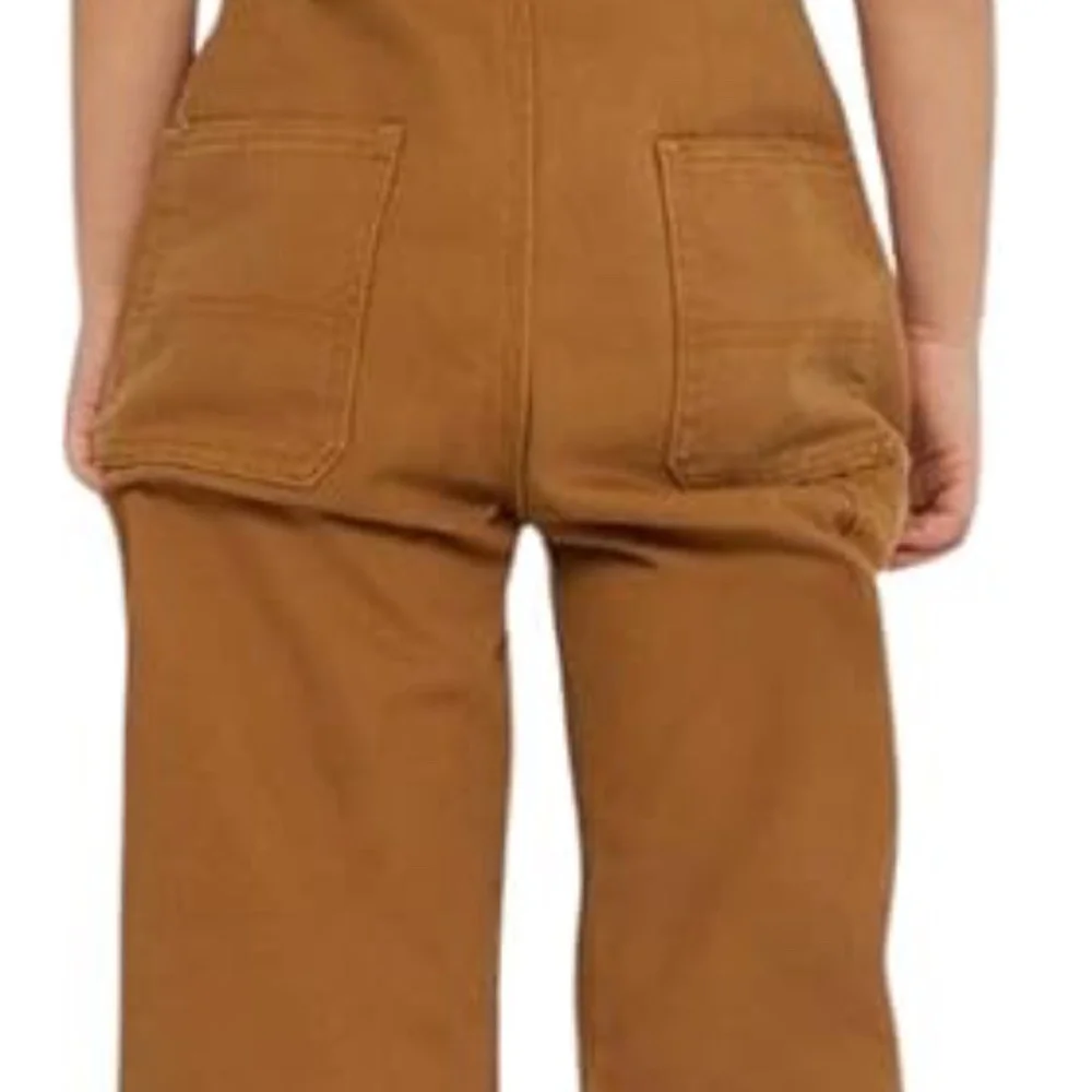 Dickies Brown Bib Overalls Kids 10/12 (M) Workwear Style - Picture 2 of 8